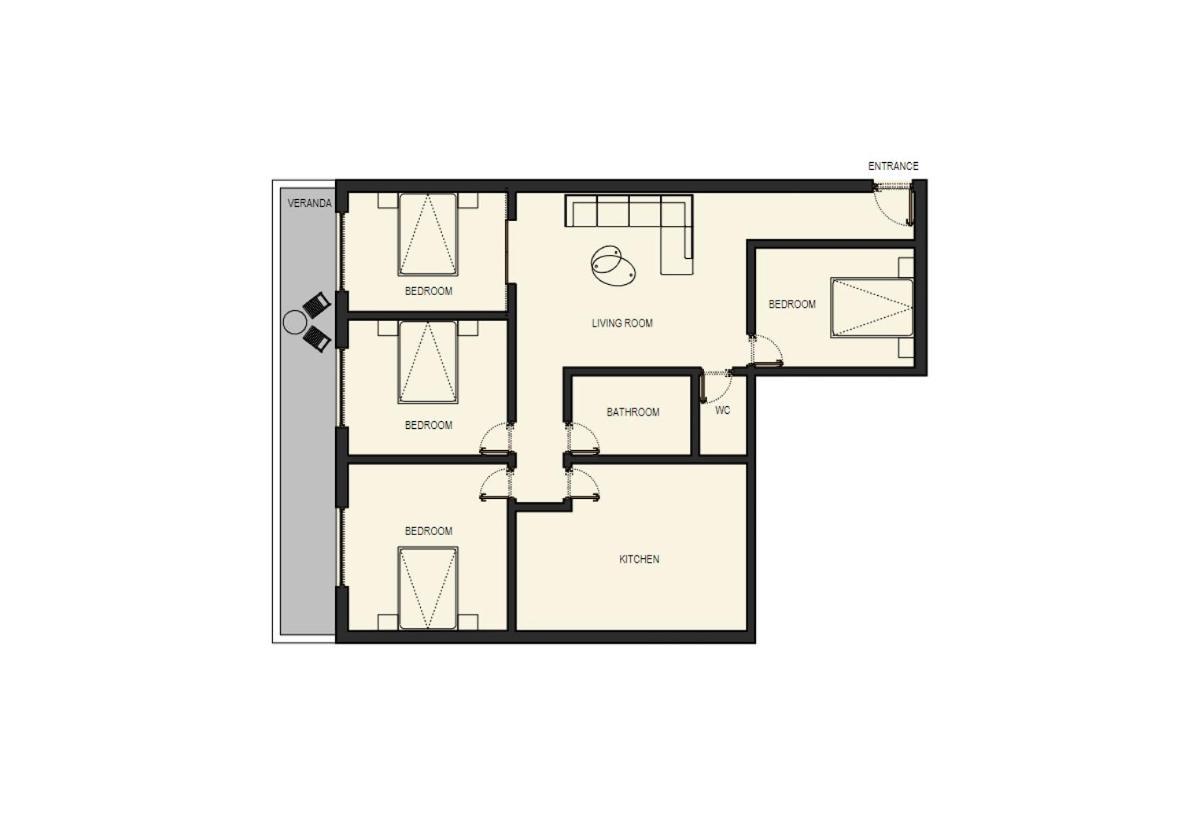 Ferienwohnung Houseloft Meteora Spirit Tríkala Exterior foto